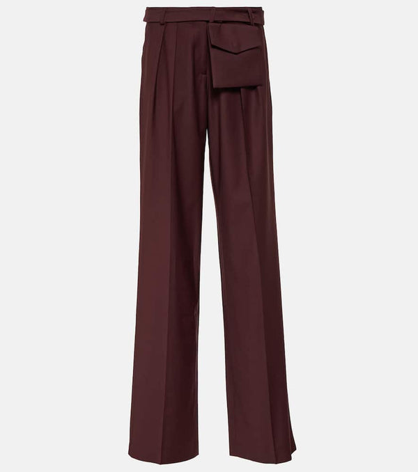 Aya Muse Sylvia mid-rise straight wool pants