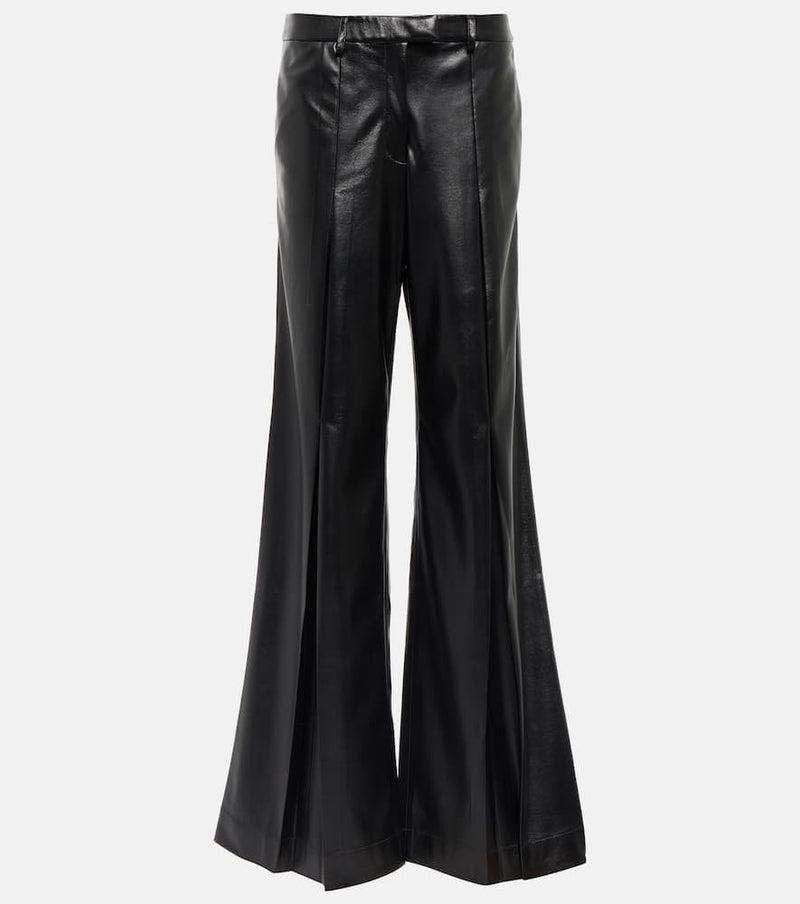 Aya Muse Vortico low-rise wide-leg faux leather pants