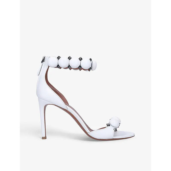 Azzedine Alaia Bombe 90 leather heeled sandals