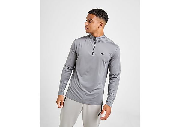 BOSS Piraq Tech 1 2 Zip Top Grey