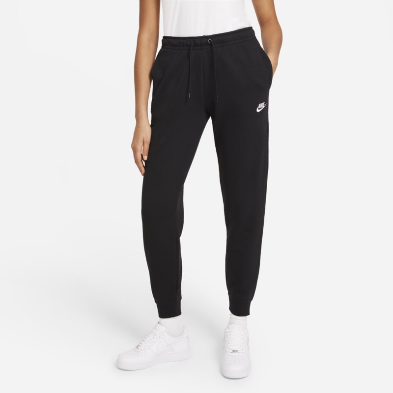 Pants de tejido Fleece para mujer Nike Sportswear Essential - Negro