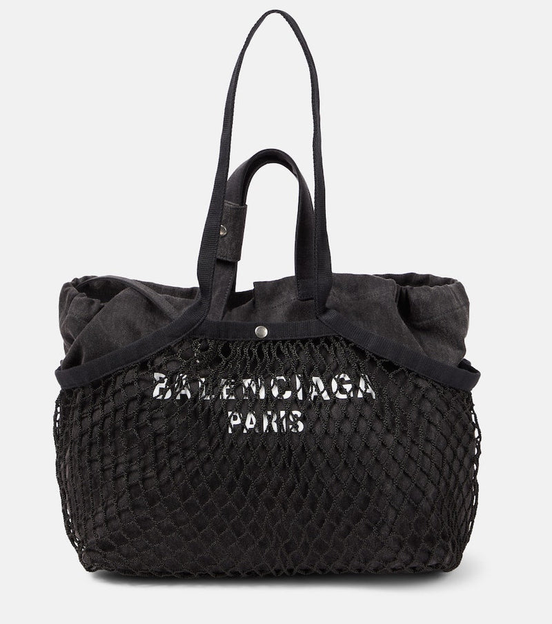 Balenciaga 24/7 fishnet tote bag