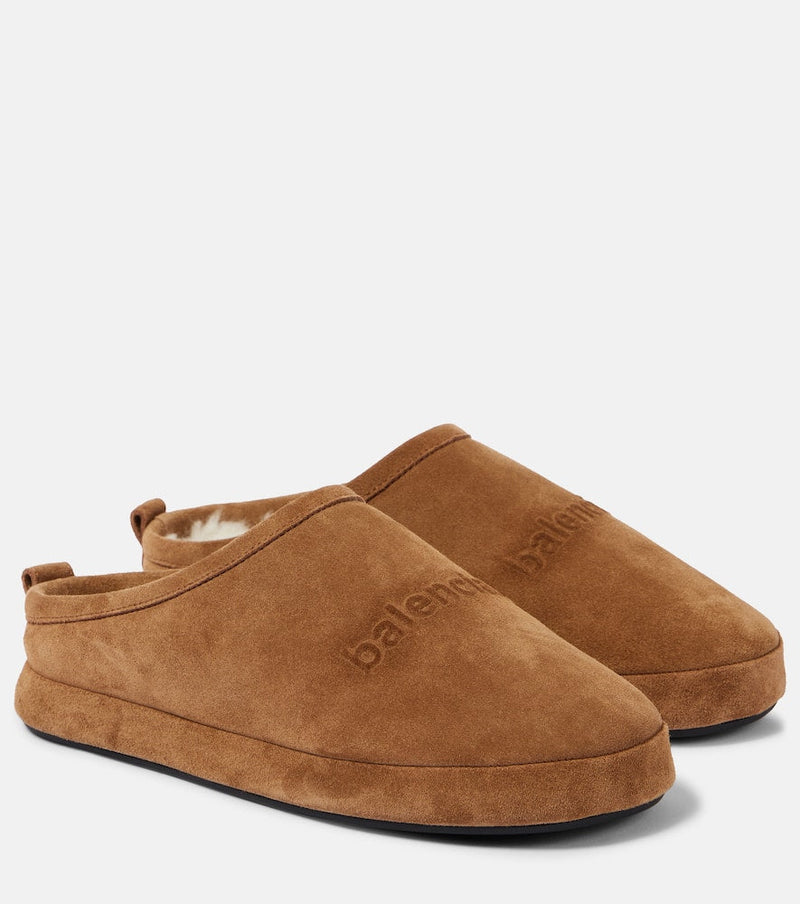 Balenciaga Alaska suede slippers