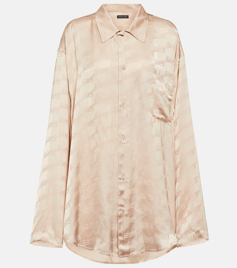 Balenciaga BB Monogram satin shirt