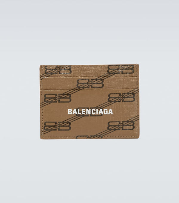 Balenciaga BB leather card holder