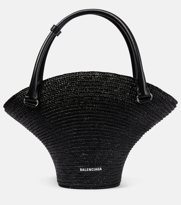 Balenciaga Beach Bag Medium raffia tote bag