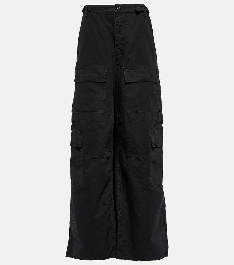 Balenciaga Cargo cotton maxi skirt