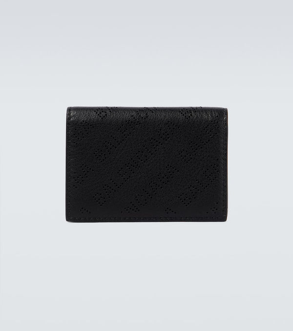 Balenciaga Cash leather coin wallet