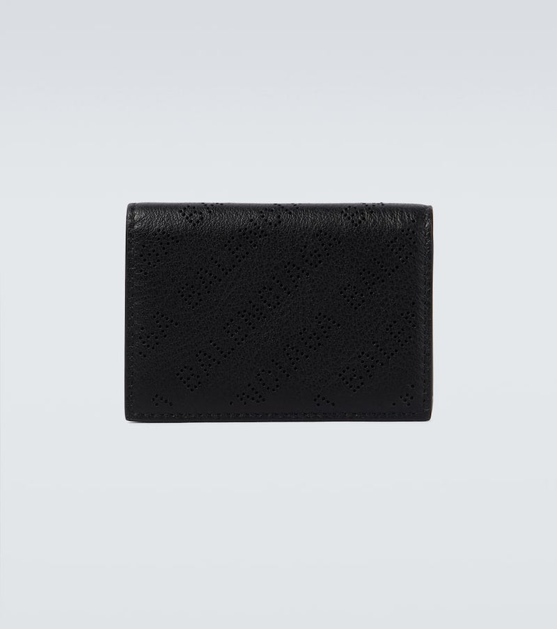 Balenciaga Cash leather coin wallet