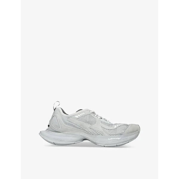 Balenciaga Circuit faux-leather and mesh low-top trainers