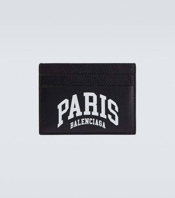 Balenciaga Cities Paris leather card holder