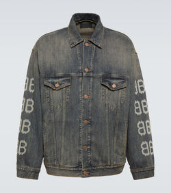 Balenciaga Crypto printed denim jacket