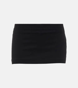 Balenciaga Cycling jersey crêpe miniskirt