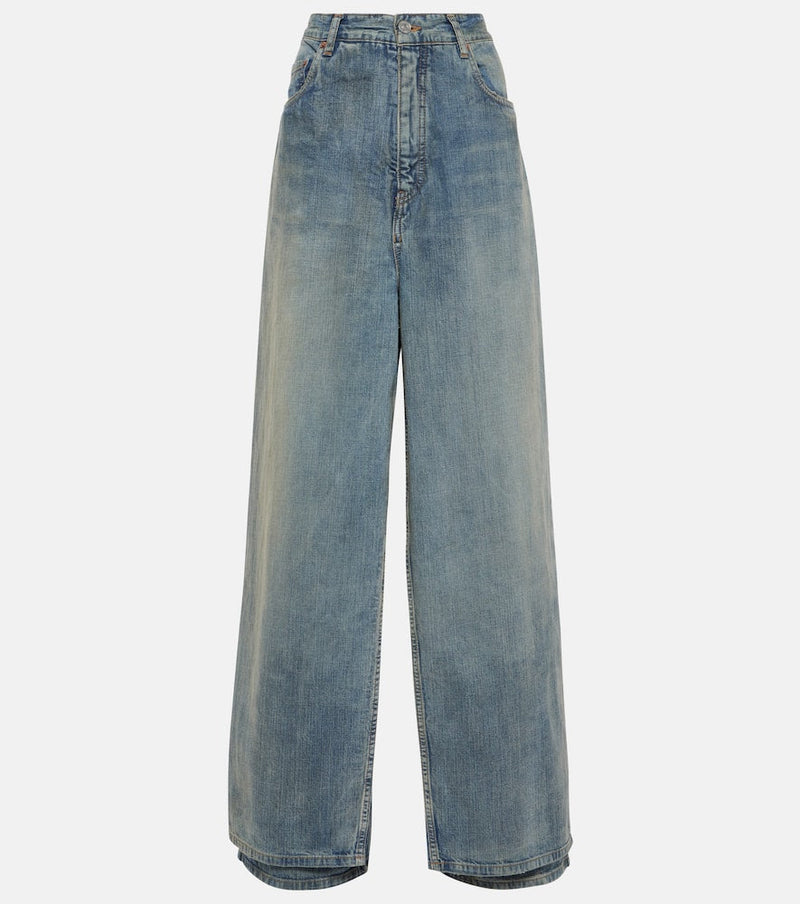 Balenciaga Double front effect denim pants