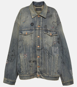 Balenciaga Embellished denim jacket