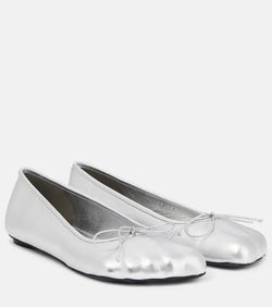 Balenciaga Fetish leather ballet flats | LYBSTORE