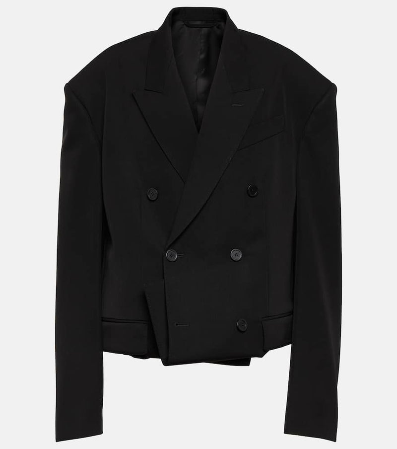 Balenciaga Folded wool jacket