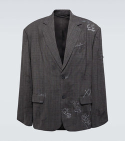 Balenciaga Graffiti Skater wool-blend blazer