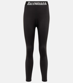 Balenciaga High-rise logo leggings