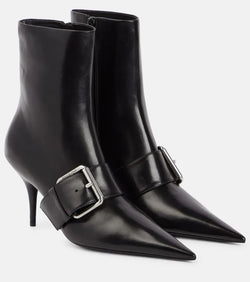 Balenciaga Knife 80 leather ankle boots | LYBSTORE