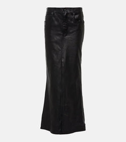 Balenciaga Leather maxi skirt | LYBSTORE