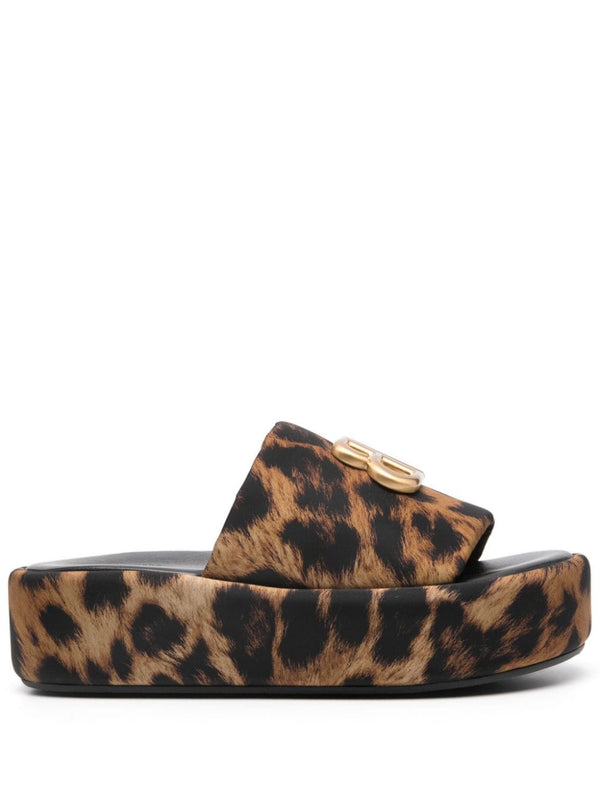 Balenciaga Leopard Print Sandals