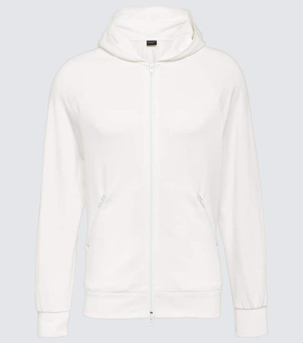 Balenciaga Logo hooded technical jacket