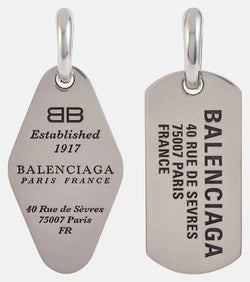 Balenciaga Logo hoop earrings | LYBSTORE