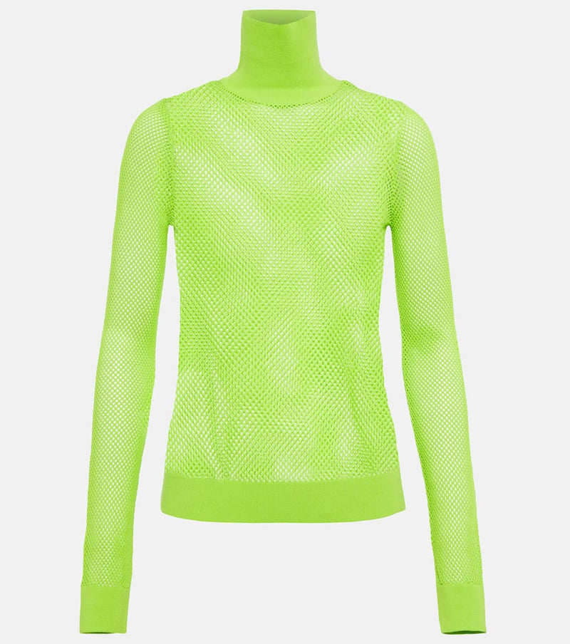 Balenciaga Mesh turtleneck sweater