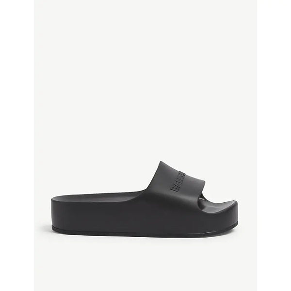 Balenciaga Mono platform rubber pool slides