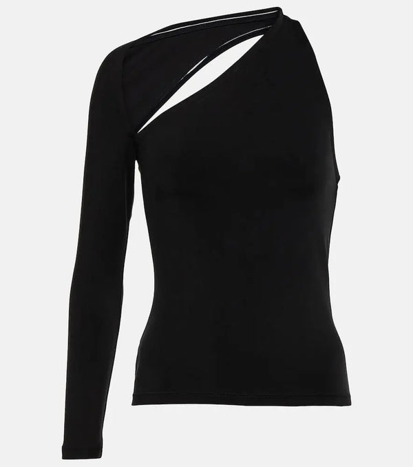 Balenciaga One-shoulder jersey top | LYBSTORE