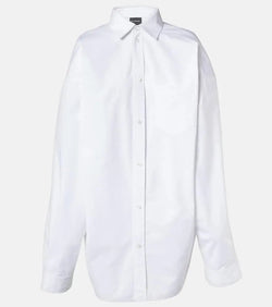 Balenciaga Oversized cotton poplin shirt | LYBSTORE