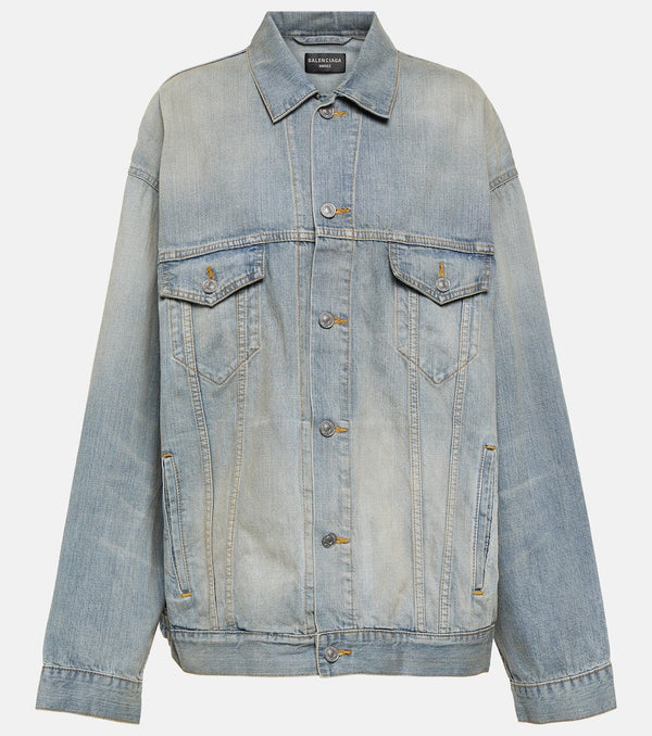 Balenciaga Paris Tropical oversized denim jacket