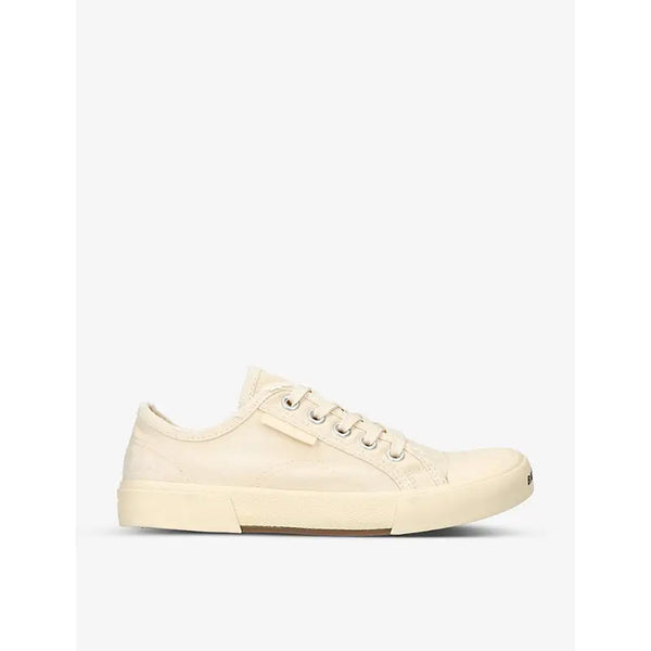 Balenciaga Paris brand-print canvas low-top trainers