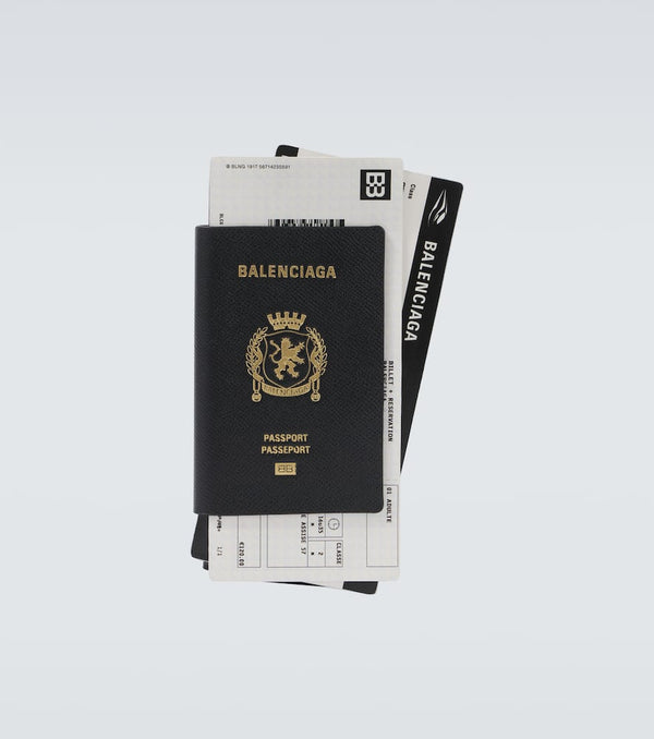 Balenciaga Passport 2 Tickets leather wallet