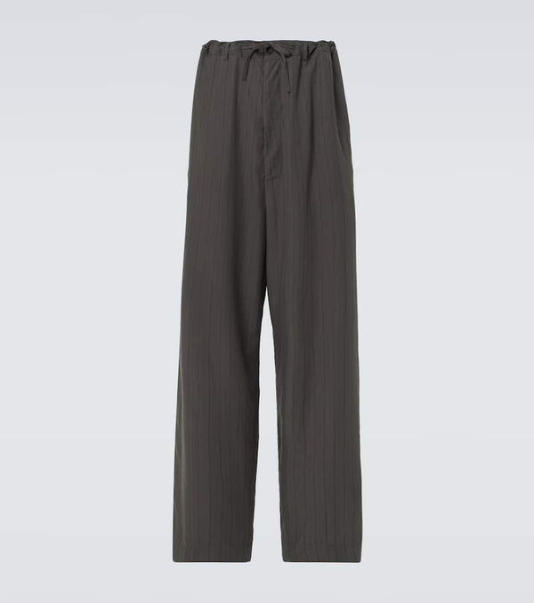 Balenciaga Pinstripe wide-leg pants