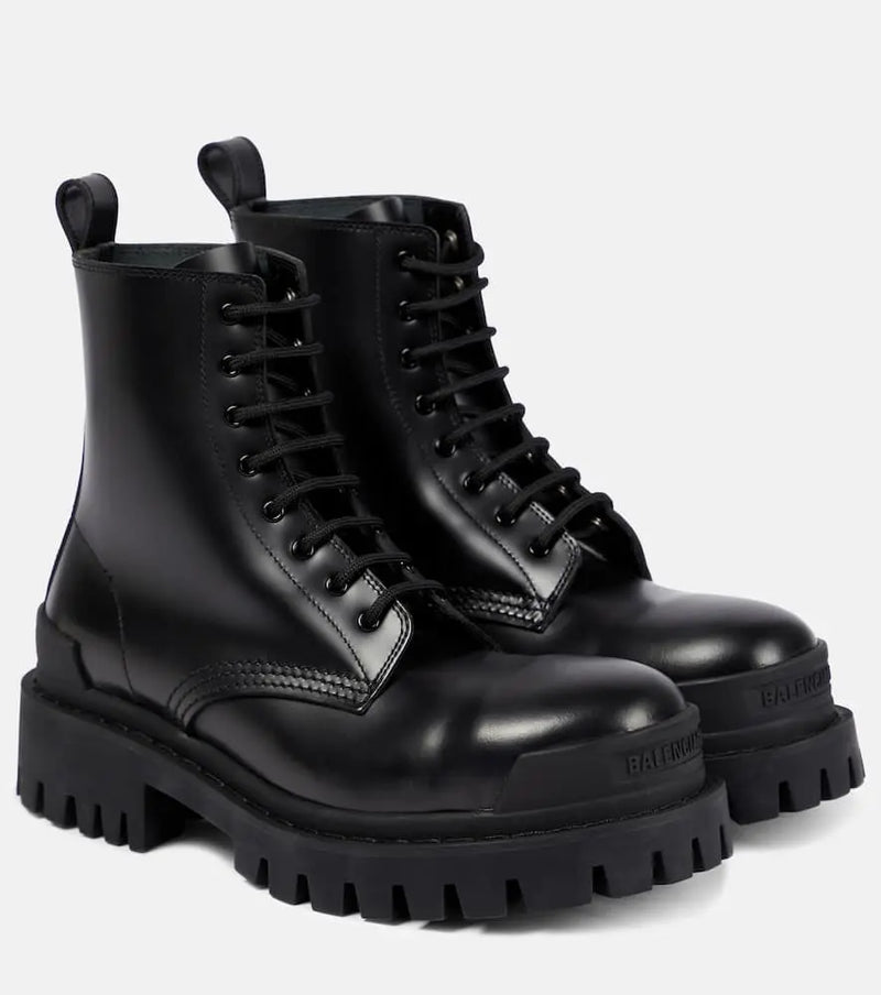 Balenciaga Strike leather ankle boots | LYBSTORE