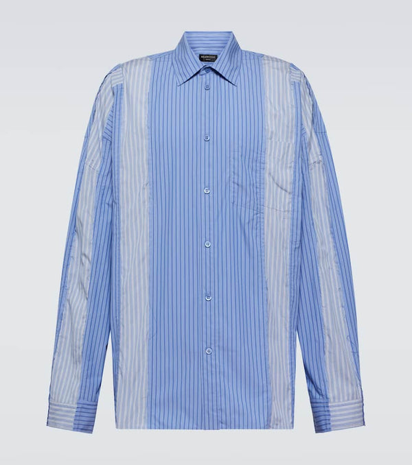 Balenciaga Striped cotton-blend shirt