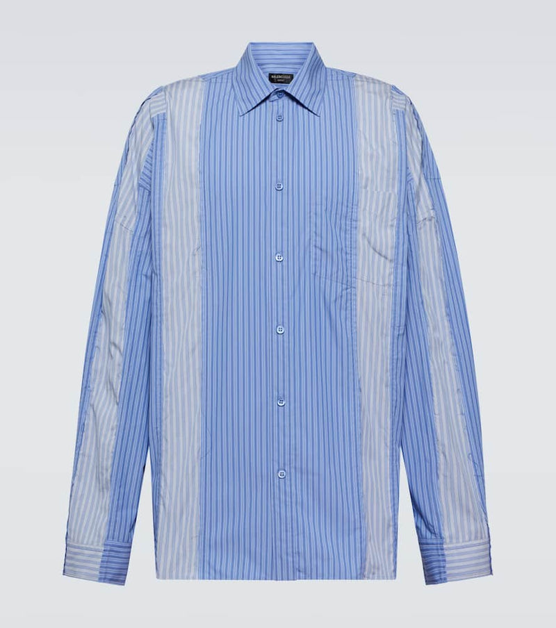 Balenciaga Striped cotton-blend shirt