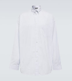 Balenciaga Striped oversized cotton shirt