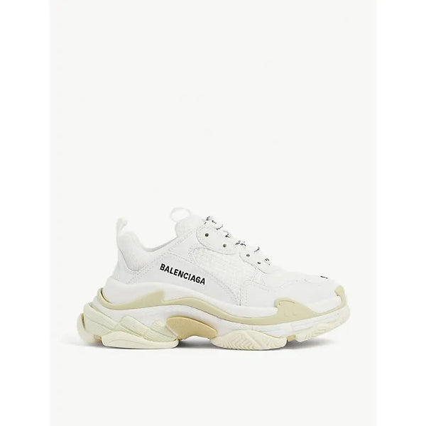 Balenciaga Triple S suede and mesh trainers