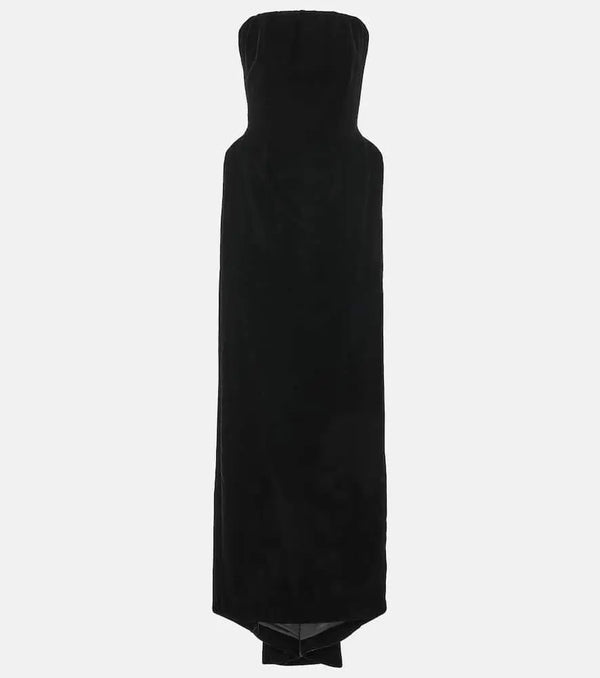 Balenciaga Velvet bustier gown