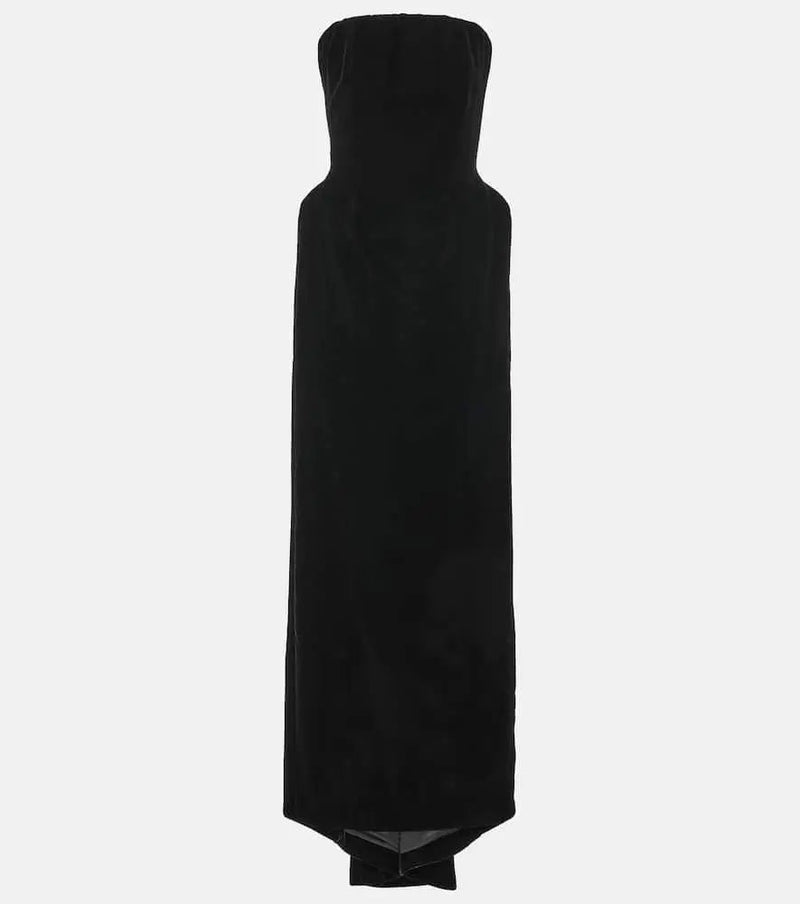 Balenciaga Velvet bustier gown | LYBSTORE