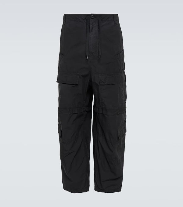 Balenciaga Wide cotton-blend cargo pants | LYBSTORE