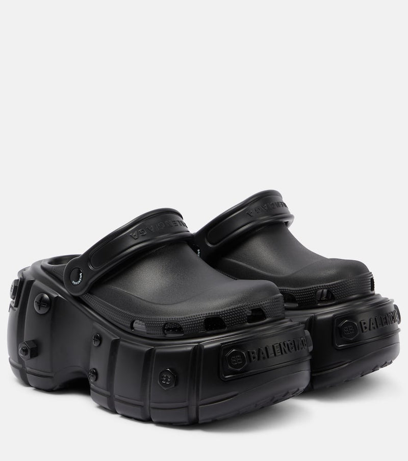 Balenciaga x Crocs Hardcrocs platform slides