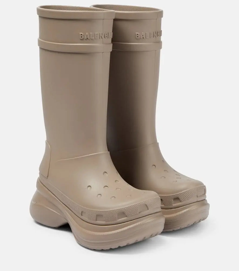 Balenciaga x Crocs mid-calf boots | LYBSTORE