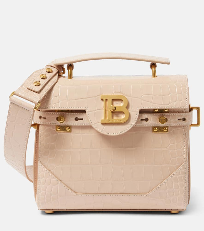 Balmain B-Buzz 23 croc-effect leather tote bag