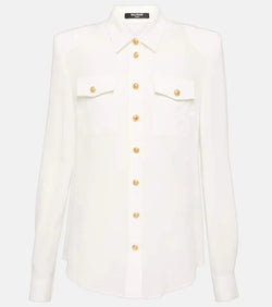 Balmain Crêpe de chine shirt | LYBSTORE