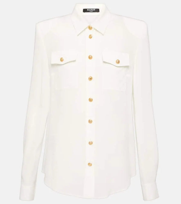 Balmain Crêpe de chine shirt | LYBSTORE