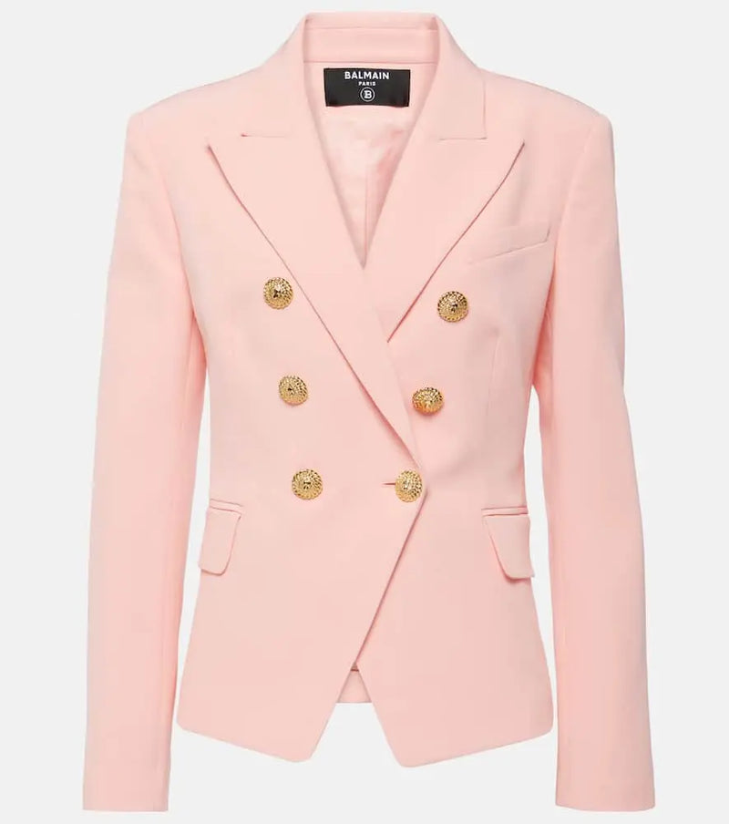 Balmain Embellished double-breasted blazer | LYBSTORE